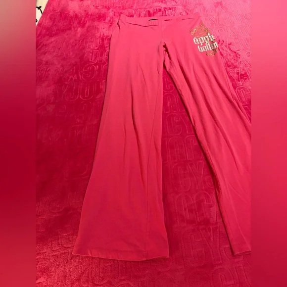 Apple Bottom Pink Flare sweatpant / leggings - Picture 4 of 10